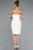 Partykleid Kurz Weiß ABK2362