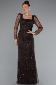 Dunkelbraun Abendkleid Lang ABU4603