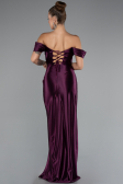 Pflaume Abendkleid Lang ABU3611