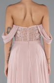 Puder Abendkleid Chiffon Lang ABU3310