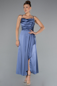 Partykleid Midi Satin Indigo ABK1586