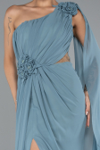 Standesamtkleid Lang Chiffon Minzgrün ABU5144