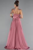 Abschlusskleid Lang Satin Altrosa ABU5146