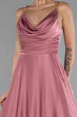 Abschlusskleid Lang Satin Altrosa ABU5146