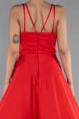 Abschlusskleid Lang Satin Rot ABU5146