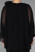 Partykleid in Übergröße Midi Schwarz ABK2383