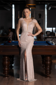Abendkleid Lang Gold ABU5132