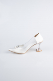 Stiletto Lackleder Weiß ABR1055