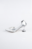Stiletto Lackleder Silber ABR1055