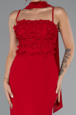 Abendkleid Lang Rot ABU5181