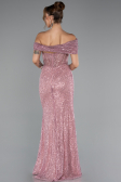 Abendkleid Lang Perlenbesetzt Puder ABU5183