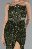 Abendkleid Lang Khaki ABU5185