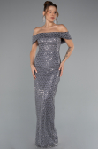 Abendkleid Lang Grau ABU5186