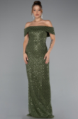 Abendkleid Lang Khaki ABU5186