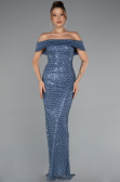 Abendkleid Lang Indigo ABU5186