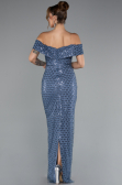 Abendkleid Lang Indigo ABU5186