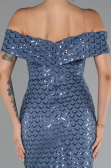 Abendkleid Lang Indigo ABU5186