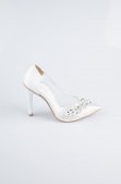 Party-Schuhe Lackleder Weiß AB1150