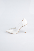 Party-Schuhe Lackleder Weiß AB1150