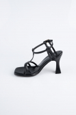 Party-Schuhe Leder Schwarz AB1153