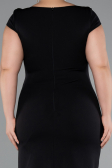 Schwarz Partykleid İn Übergröße Midi ABK2340