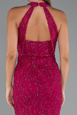 Abendkleid Lang Fuchsie ABU5213