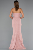 Abendkleid im Meerjungfrau-Stil Lang Spitze Puder ABU5215