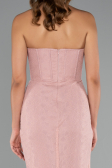 Abendkleid im Meerjungfrau-Stil Lang Spitze Puder ABU5215