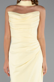 Abschlusskleid Lang Gelb ABU5216