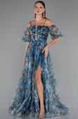 Abendkleid Lang Petrolgrün ABU5221