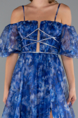 Abendkleid Lang Sächsischblau ABU5221