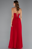 Abschlusskleid Lang Chiffon Rot ABU5223