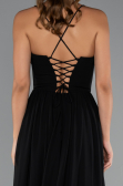 Abschlusskleid Lang Chiffon Schwarz ABU5223