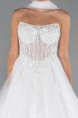 Hochzeitskleider Lang Weiß ABG153