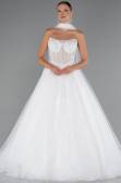 Hochzeitskleider Lang Weiß ABG153