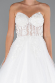 Hochzeitskleider Lang Weiß ABG154