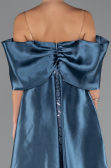 Abendkleid Lang Perlenbesetzt Indigo ABU5234