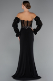 Abendkleid Lang Chiffon Schwarz ABU5241