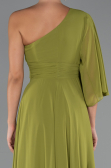 Abschlusskleid Lang Chiffon Pistaziengrün ABU5259