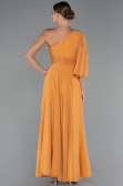 Abschlusskleid Lang Chiffon Orange ABU5259
