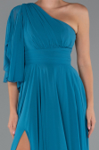 Abschlusskleid Lang Chiffon Petrolgrün ABU5259