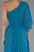 Abschlusskleid Lang Chiffon Petrolgrün ABU5259