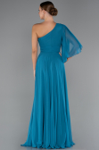 Abschlusskleid Lang Chiffon Petrolgrün ABU5259