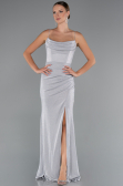Abschlusskleid Lang Grau ABU5245