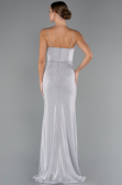 Abschlusskleid Lang Grau ABU5245