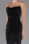 Abschlusskleid Lang Schwarz ABU5245