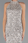 Abendkleid Lang Beige ABU5247
