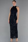 Abendkleid Lang Marineblau ABU5247