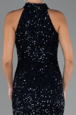 Abendkleid Lang Marineblau ABU5247
