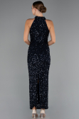 Abendkleid Lang Marineblau ABU5247